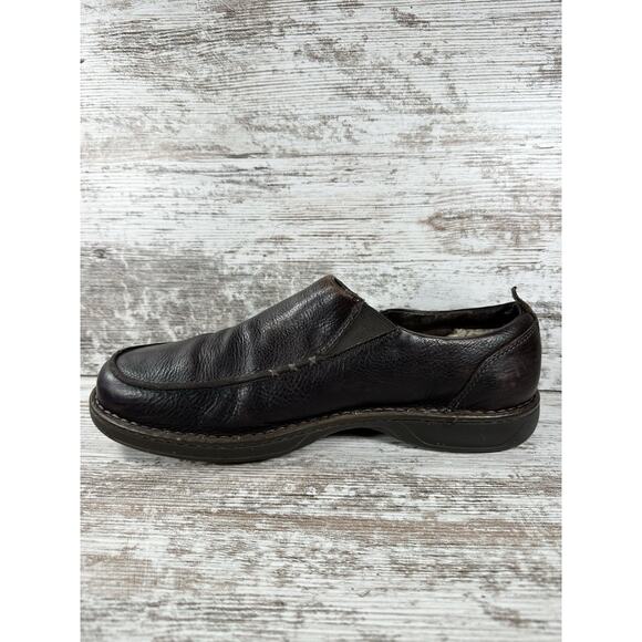 Men\'s UGG Australia Brown Leather Slip On Loafers Sz 13 S/N 3034 main image 10